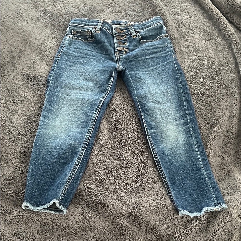 GAP Girls Cropped Ankle Jeans - Faded Blue